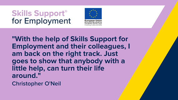 Christopher's success with Skills Support for Employment